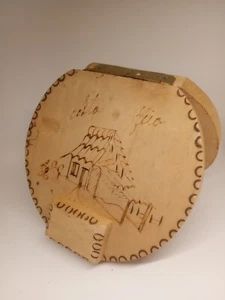 Vintage Puerto Rico Souvenirs Holzofen Holzscharniere Deckel oder so. - Bild 1 von 9