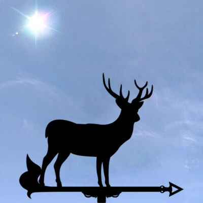 Deer Metal Weathervane, Weather Vane, home roof decor, Fawn - Image 1 of 4