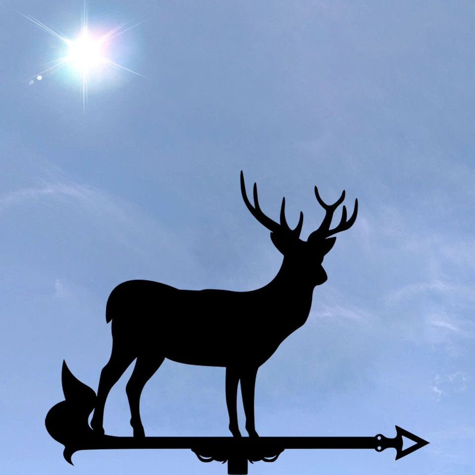 Deer Metal Weathervane, Weather Vane, home roof decor, Fawn - Image 1 of 4