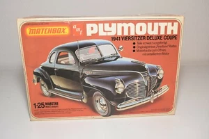 A34 1:25 MATCHBOX AMT KIT PK-4142 PLYMOUTH DELUXE COUPE 1941 MIB RARE! 3 - Picture 1 of 4