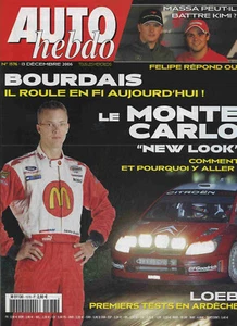 AUTO HEBDO n°1576 13/12/2006 MONTE CARLO FORD GT40 BOURDAIS MASSA - Imagen 1 de 1