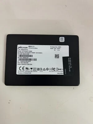Micron  2.5"  M600 1100 1TB SOLID STATE SSD Drive SATA for Spares No 747216-001 - Image 1 of 2