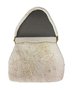 BOLSO DE NOCHE DE COLECCIÓN BLANCO CON CUENTAS - Imagen 1 de 6