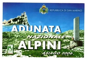 SAN MARINO 2006 CARTOLINA POSTALE ADUNATA NAZIONALE DEGLI ALPINI - Picture 1 of 2