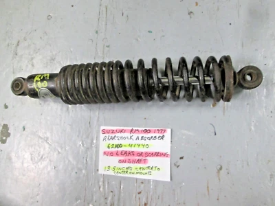 Suzuki OEM 1977 RM100 SINGLE REAR SHOCK 62100-41440 FITS LEFT OR RIGHT - Image 1 of 4