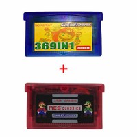 369 in 1 GBA Games for Nintendo GBA SP NDS GameBoy Multicart Cartridge US