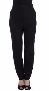 KAALE SUKTAE  Pants Black High Waist DressStraight Slim s. IT40 /US 6 RRP $450  - Picture 1 of 6