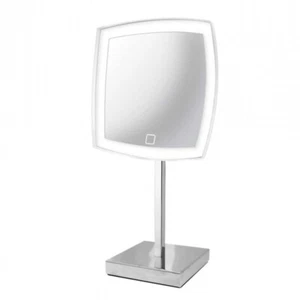 SPECCHIO ESTAS MONOFACCIALE QUADRATO DA TAVOLO LUCE LED X5 - Foto 1 di 1