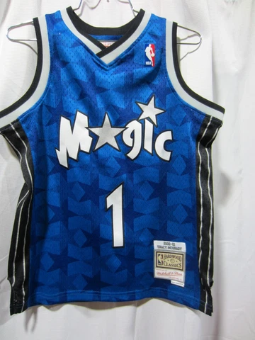 Vintage Orlando Magic #1 Tracy McGrady Mitchell & Ness 2000 - 2001 Jersey Medium Cover