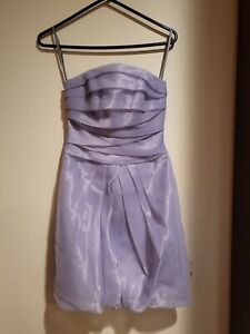 White by Vera Wang bridesmaid / prom dress, sleeveless, lavender purple, size 0