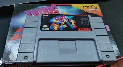 Tetris 2 (SNES, 1994) Cartridge And Box ONLY/Tested/Working  - Image 1 of 4