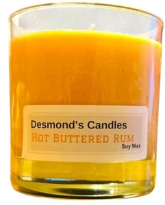 Desmond's Candles Homemade Scented Hot Buttered Rum Soy Jar Candle - Picture 1 of 1
