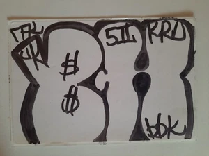 BK UK BBK Marker On Sticker COPE/GHOST/RD/SONIC/CES/EAZY/JA/SEEN/QUIK/DAZE/DUEL - Picture 1 of 1