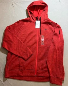 Nike Therma-Fit Training Sweatshirt Adult 2XL Red Pullover Long Sleeves Hoodie. - Picture 1 of 11