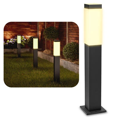 DRADO Design Poller Wegeleuchte für Außen IP44 mit E14 LED warmweiß Außenleuchte - Bild 1 von 4