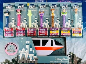 2025 Disney Parks Pez Monorail Lot Figment Hatbox Ghost Mickey Cinderella New - Picture 1 of 1