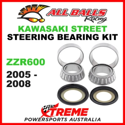 Cojinete de vástago de dirección All Balls 22-1038 Kawasaki ZZR600 ZZR 600 2005-2008 K Foto 1 de 2