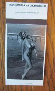 LIVE MODEL GIRLIE MATCHBOOK MATCHCOVER: 1993 KITCHENER ONTARIO -E12 - Picture 1 of 1