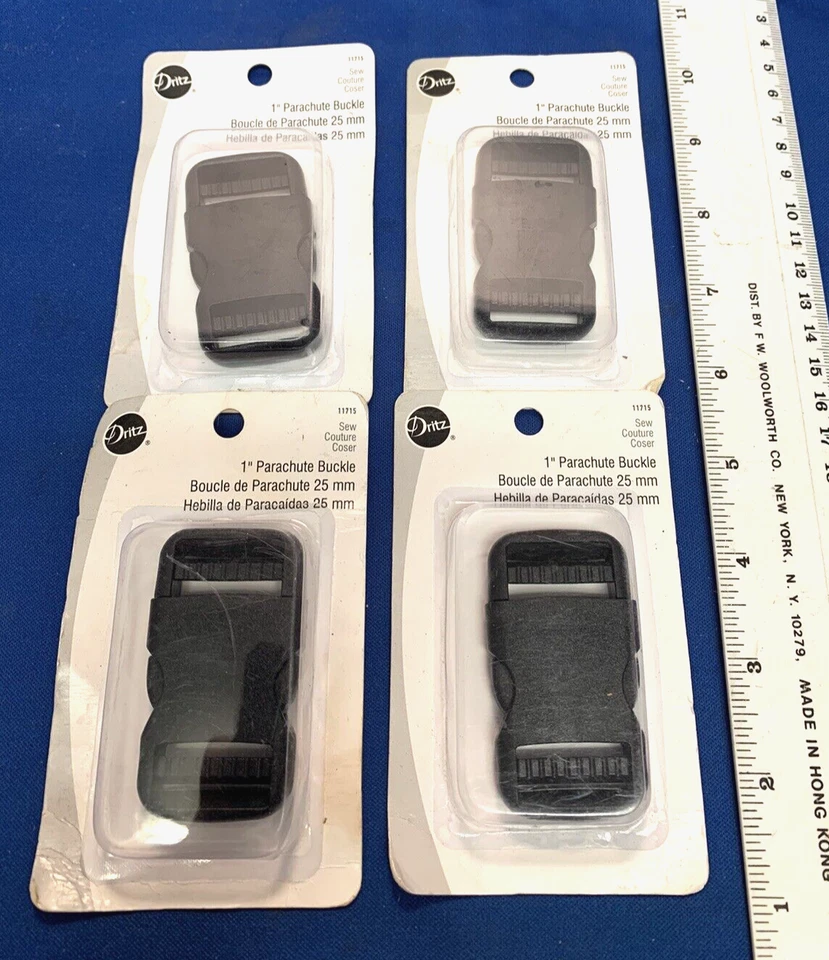 Dritz 470 Parachute Buckle for 1-Inch Strap Black