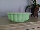 Tupperware 3 piece Jel-N-Serve Jello Mold Ice Ring Easter Green Color 1201
