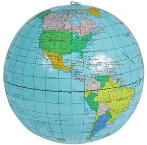 Rhode Island Novelty 16 Inch World Globe Inflates Pack of 24 - Picture 1 of 1