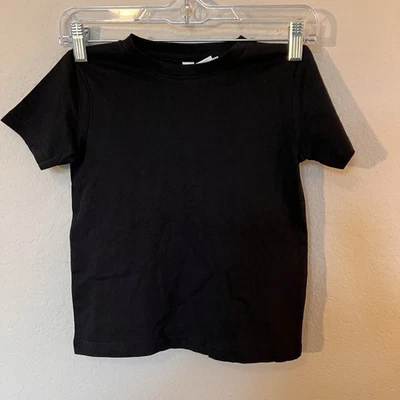 Rabbit Skins 🎁 NWOT Classic Black Short Sleeve Tee Kids Size 4 - Image 1 of 4