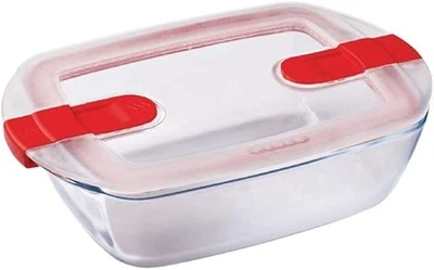 Pyrex, contenitore rettangolare per alimenti in vetro borosilicato - 23x15cm - Immagine 1 di 4
