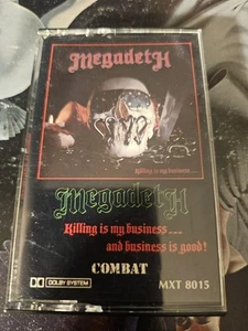 MEGADETH- Killing Is My Business... And Business Is Good Combat 1985 White - Picture 1 of 7