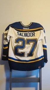 Bryce Salvador St Louis Blues Autographed Hockey Jersey #27 - Picture 1 of 3