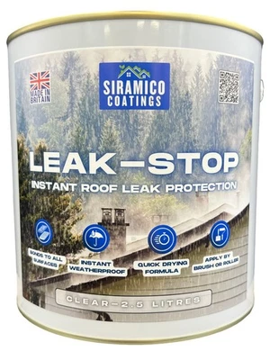 Roof Paint Instant Repair Sealer - CLEAR 2.5 Litres - Instant Water Proofing! - Image 1 of 4