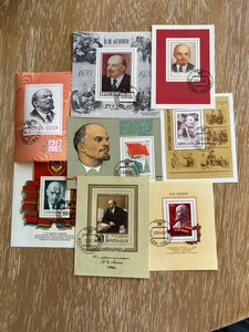 Francobolli Russia Vladimir Lenin SS usati 1965 - Foto 1 di 9