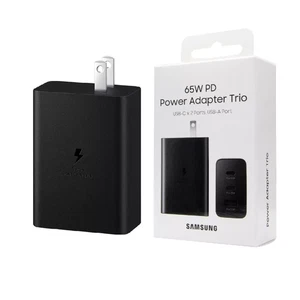 Original Samsung Official 65W PD Power Adapter Trio - Black (EP-T6530) - Picture 1 of 5