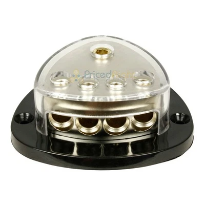 RI Audio 0 Gauge Input Distribution Block Four 4 Gauge Output Car Audio AWG 12V - Image 1 of 4