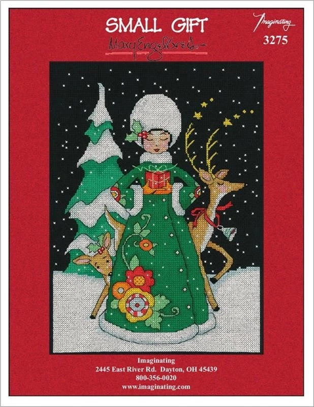 Mary Engelbreit Counted Cross Stitch Pattern Leaflet ~ Small Gift ~ 3275 - Image 1 of 2