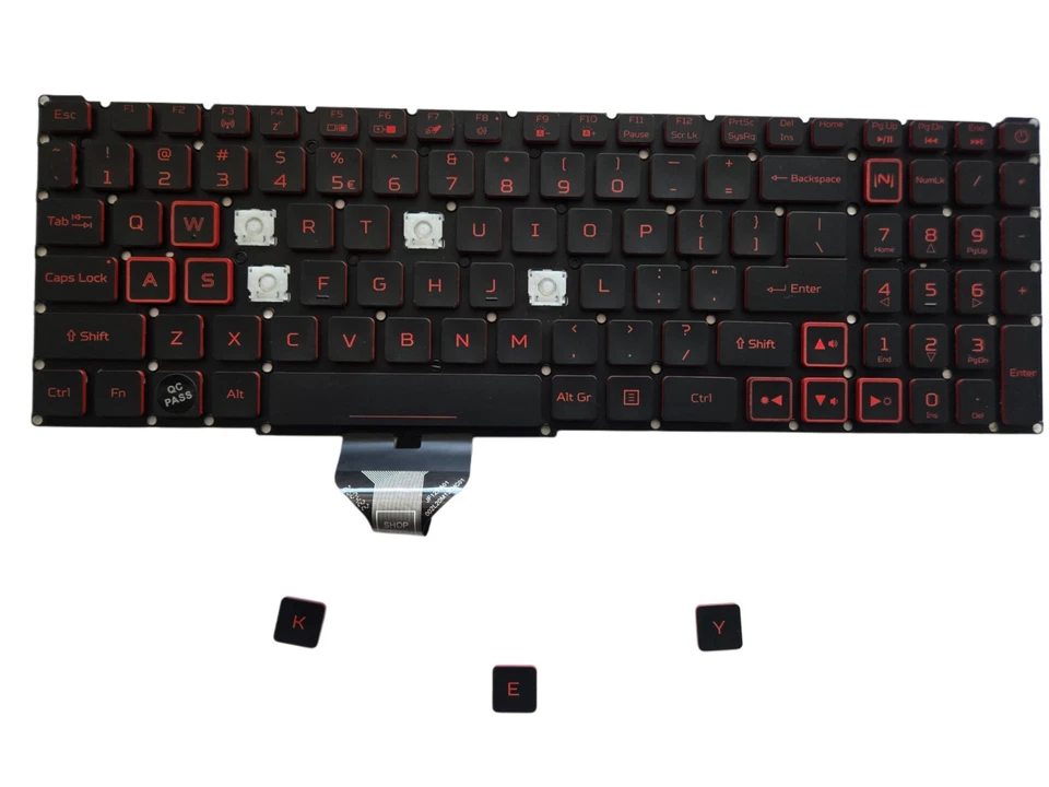 Teclas de repuesto para teclado Acer Nitro 5 AN51556 AN515-57 AN515-58 AN517-54 Foto 1 de 2