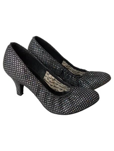 Diamant Dance Art Tanzschuhe Damen Schwarz Glitzer Leder Gr. 32 - Bild 1 von 5