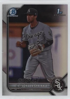 2022 Bowman Draft Chrome Refractor Jordan Sprinkle #BDC-183 - Image 1 of 3