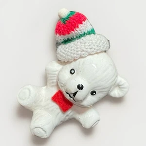 4 Adornos de Navidad de Oso Polar de Porcelana “Adornos de Oso de Nieve” - Imagen 1 de 5