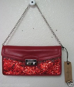 Cole Haan Minetta Bolso de Fiesta de Navidad Tango Rojo Lentejuelas B41391 Nuevo con Etiquetas - Imagen 1 de 7