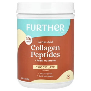 Grass-Fed Collagen Peptides + Reishi Mushroom, Chocolate, 24.34 oz (690 g) - Picture 1 of 2