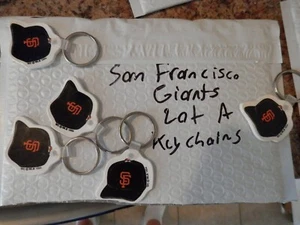 San Francisco Giants Key chain lot (5) NEW VTG 1993 90's rubber keychain Lot A - Picture 1 of 11