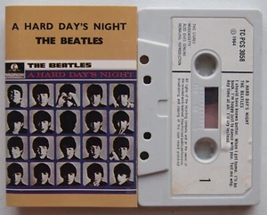 THE BEATLES - A HARD DAY'S NIGHT (PARLOPHONE TC-PCS 3058) MID 1970s UK CASSETTE - Picture 1 of 3