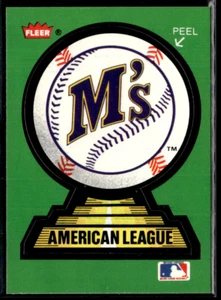 1987 Fleer Team Sticker - Green - From Glossy Set - Team Stadium - Kingdome - Picture 1 of 2