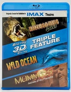 Dinosaurs Alive, Wild Ocean, Mummies (3D Blu-Ray, 2012) Triple Feature IMAX - Bild 1 von 5
