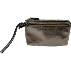 Liz Claiborne Silver Metallic Wristlet Purse - Picture 1 of 5