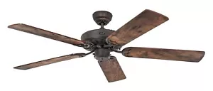 Ceiling Fan Living Room Fan Vintage Classic Royal Braun Oak Old 132 CM - Picture 1 of 3
