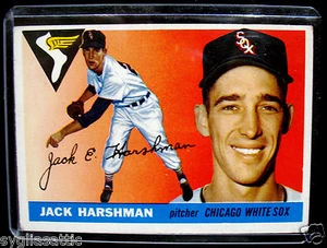 1955 Topps JACK HARSHMAN #104 Baseball Card-VG/EX Condition-CHICAGO WHITE SOX - Picture 1 of 2