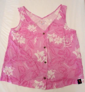 St. Louis Cardinals Women's Small Tank Top Pink Margaritaville - Picture 1 of 4