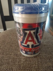 Arizona Wildcats Aladdin 34 Oz Ounce Plastic Insulated Mug Cup Sealed Circle K - Picture 1 of 7