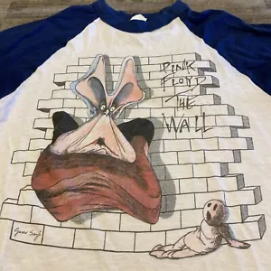 Vintage 1980s Pink Floyd The Wall Concert Shirt Size Med Authentic Single Stitch - Picture 1 of 12